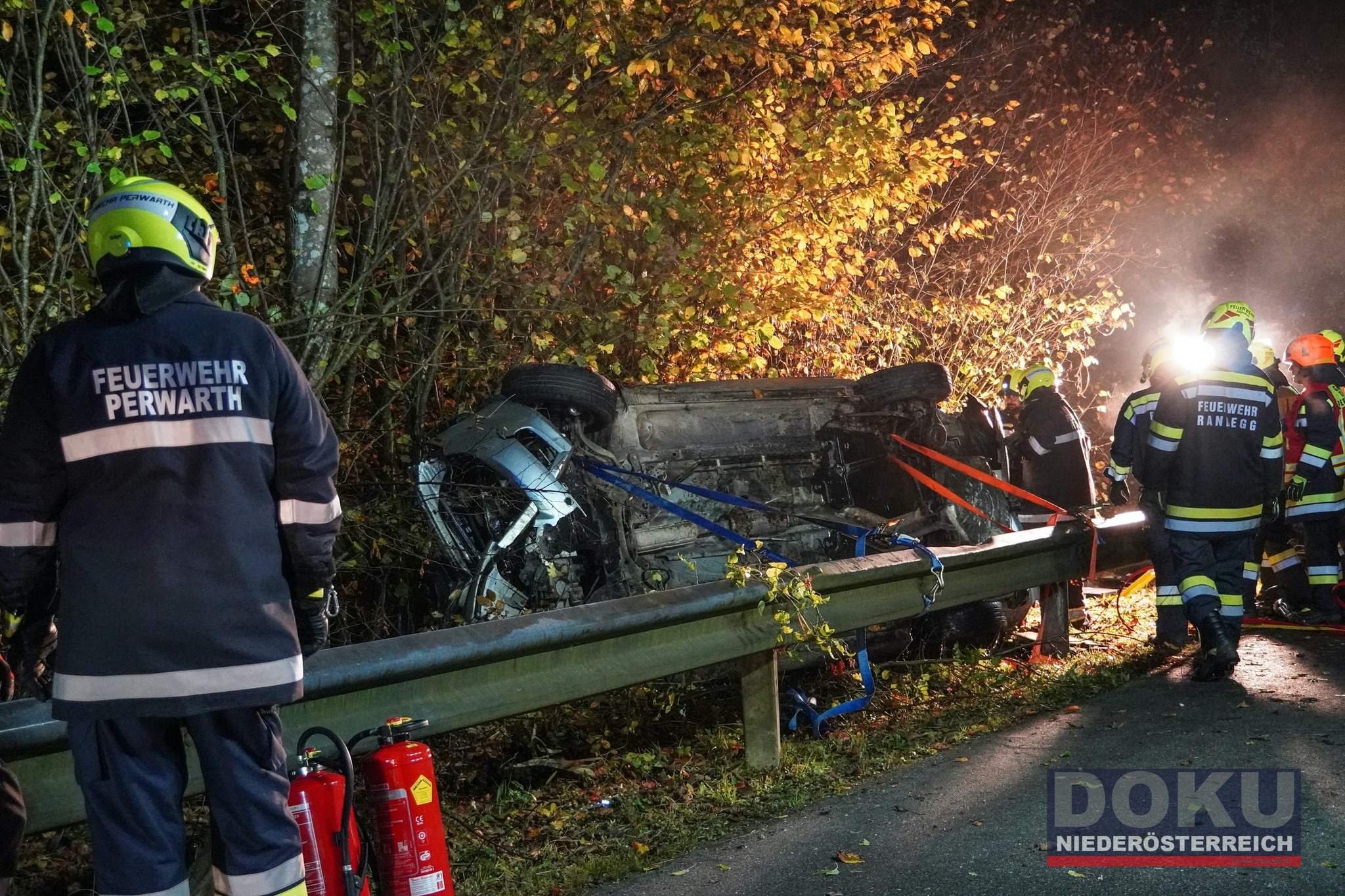 Menschenrettung auf der L92 in Steinholz