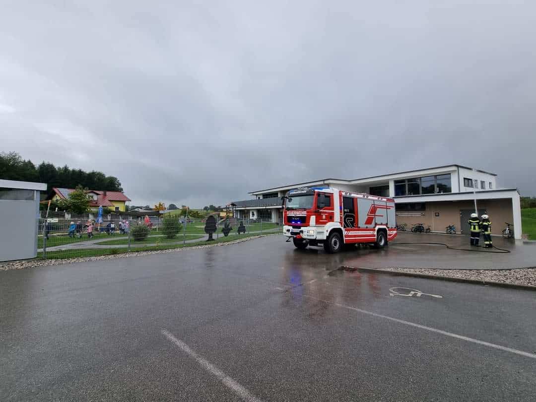 Evakuierungsübung im Kindergarten