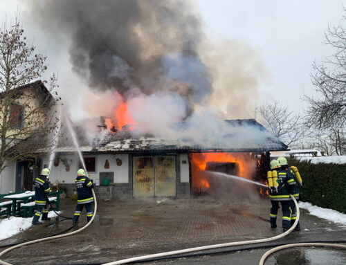 B3 Garagenbrand in Unteramt / Gresten-Land