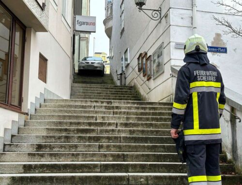 Auto über Rathausstiege