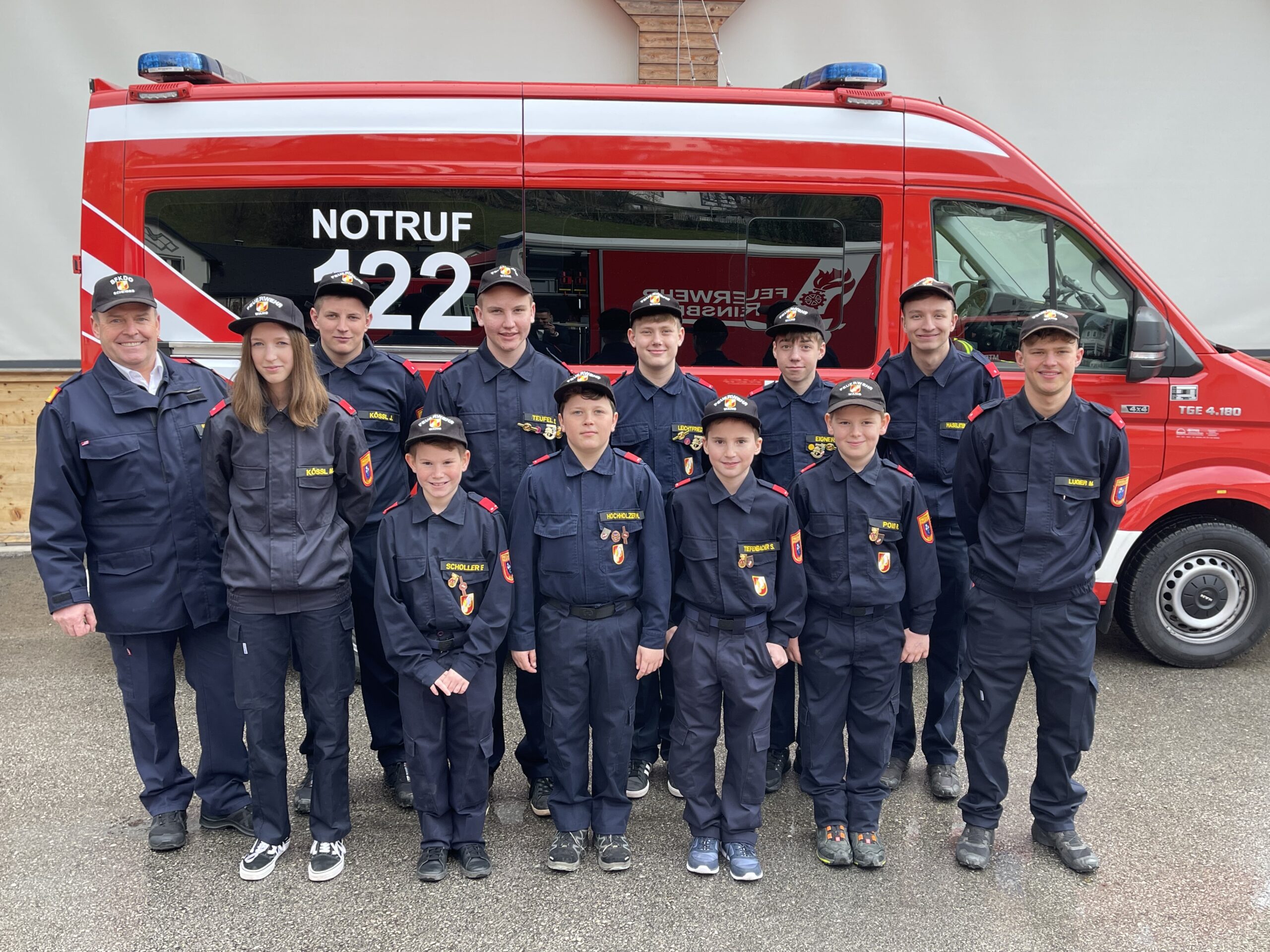 Feuerwehrjugend Wang beim Wissenstest in Reinsberg
