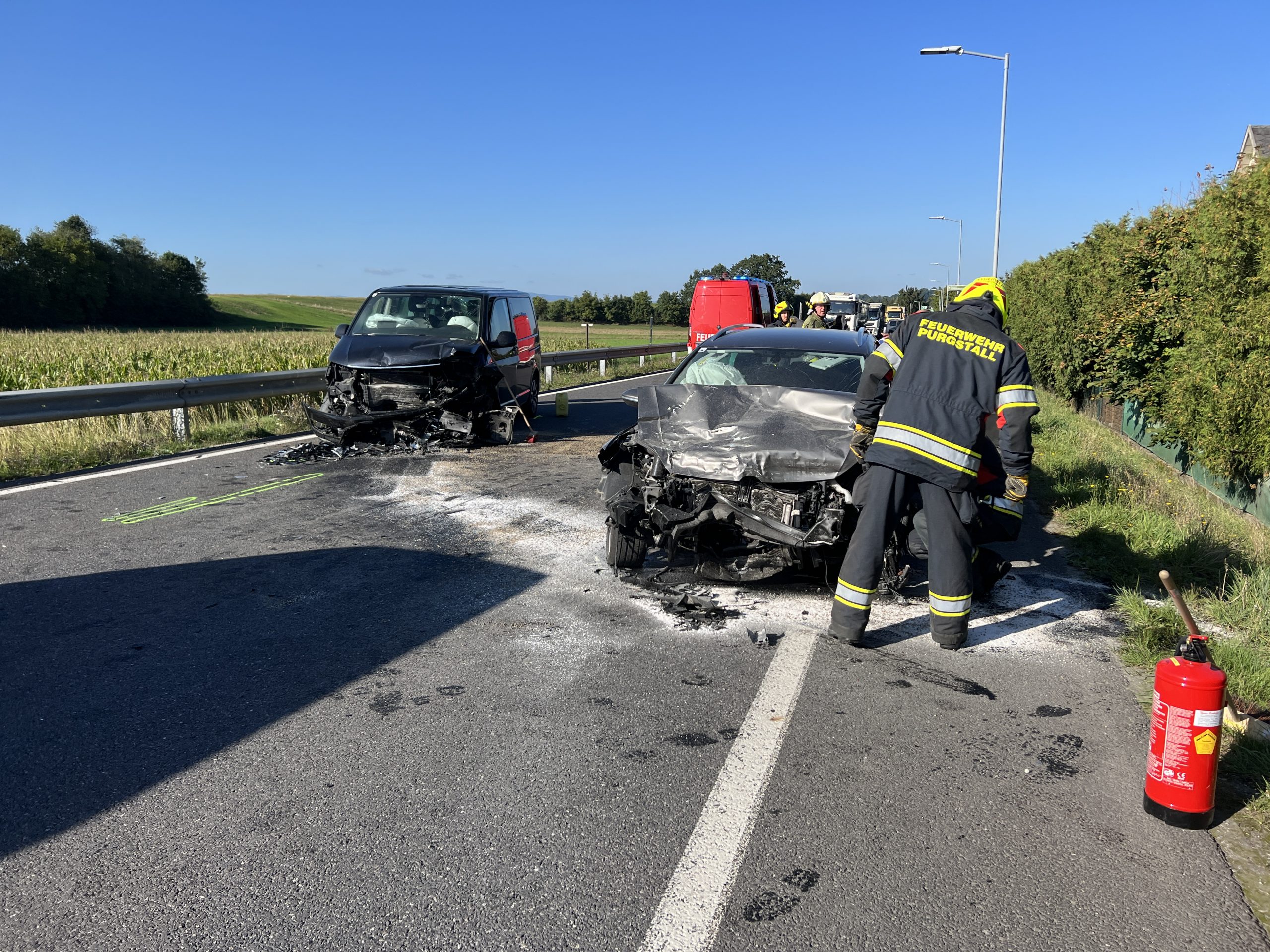 Verkehrsunfall mit 3 Fahrzeugen in Purgstall