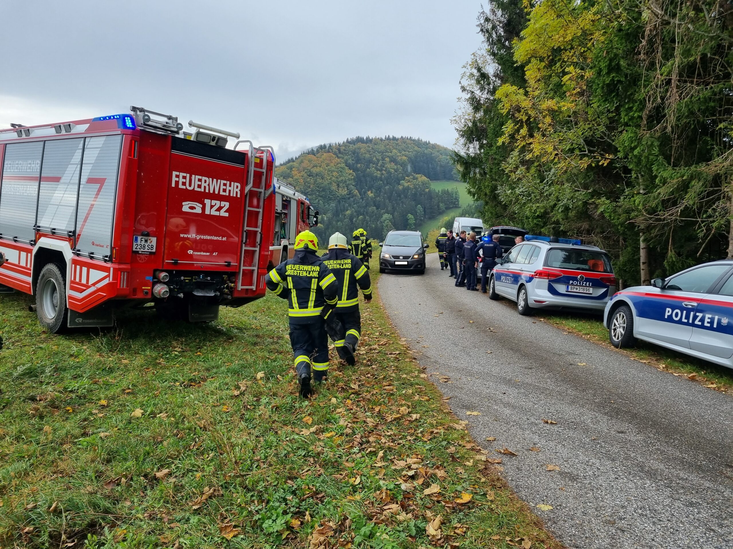 B2 Fahrzeugbrand in Obergut