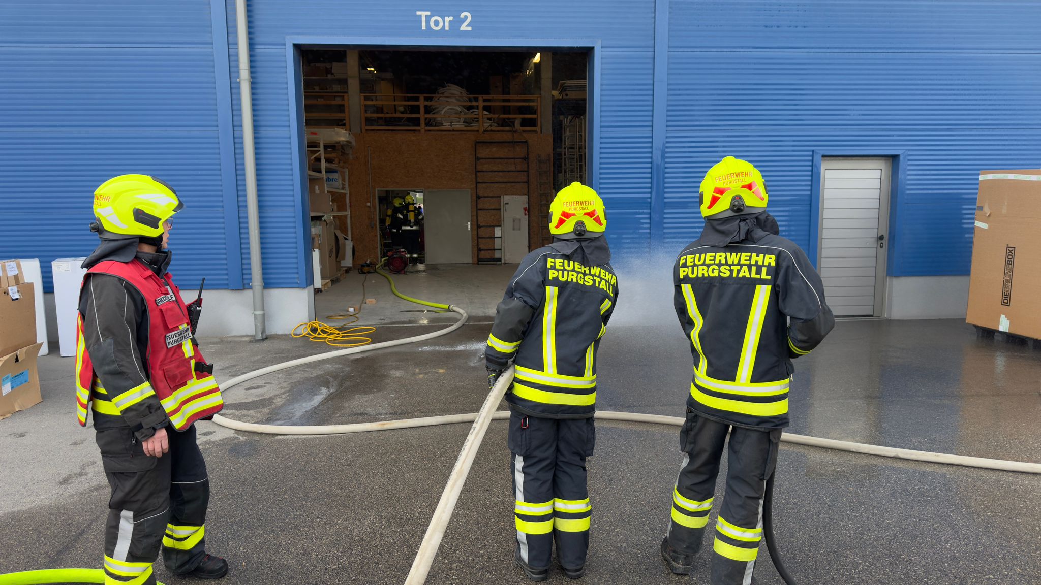 Kleinbrand bei Gewerbebetrieb in Purgstall