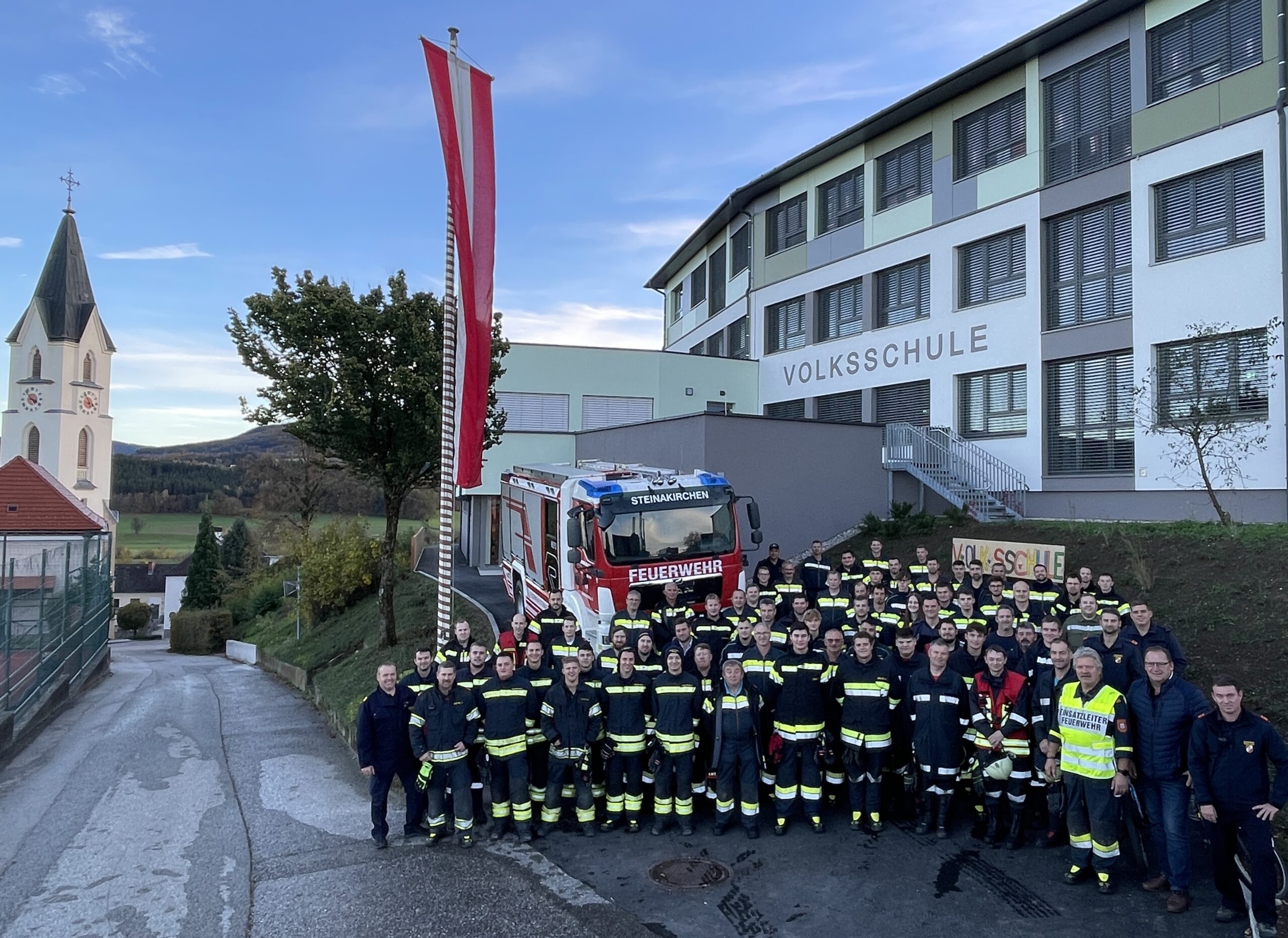 Großübung in der Volksschule Steinakirchen