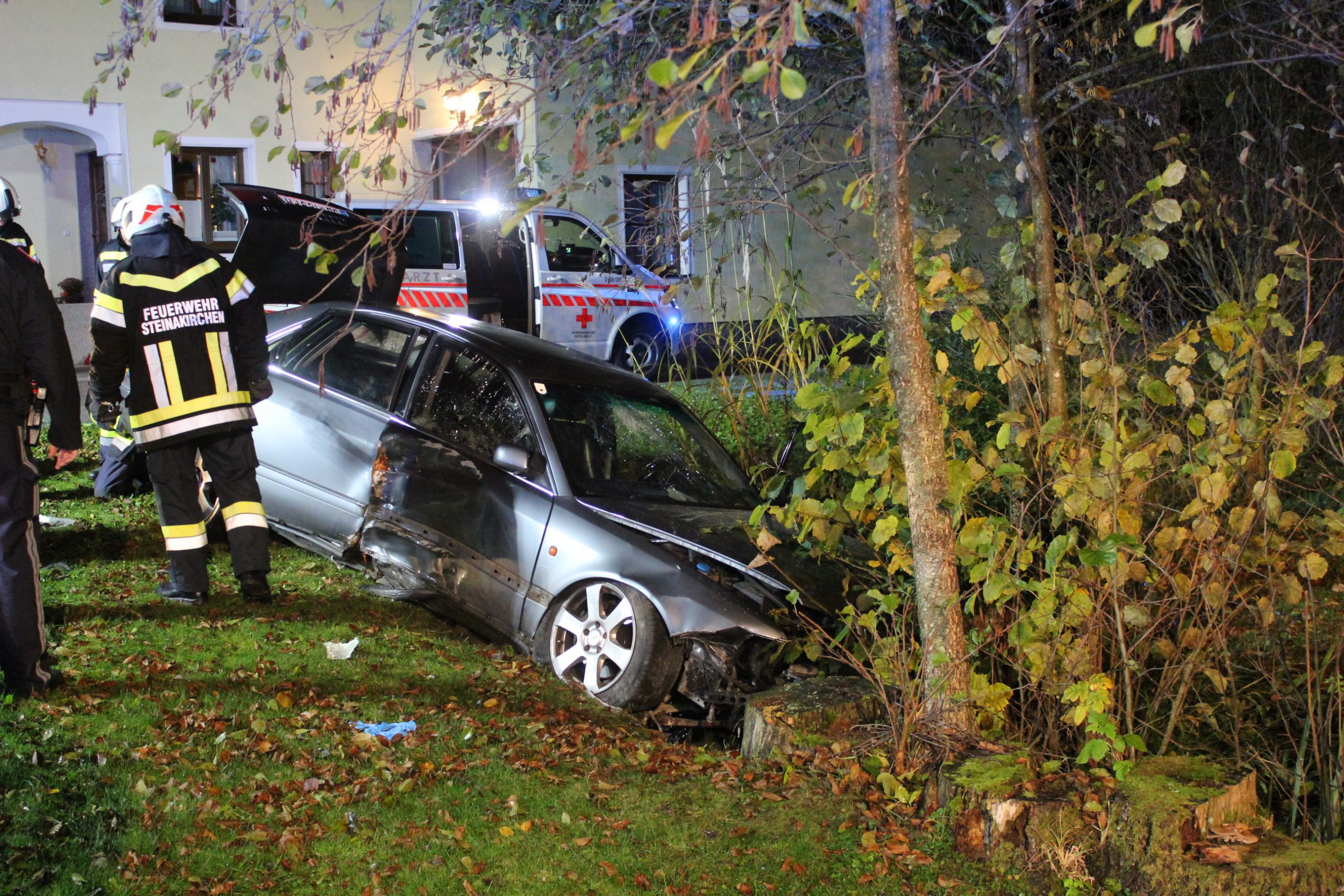 Schwerer Verkehrsunfall mit verletzter Person