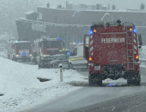 Frontalcrash mit verletzter Person am „Holzingerberg“ bei Wieselburg