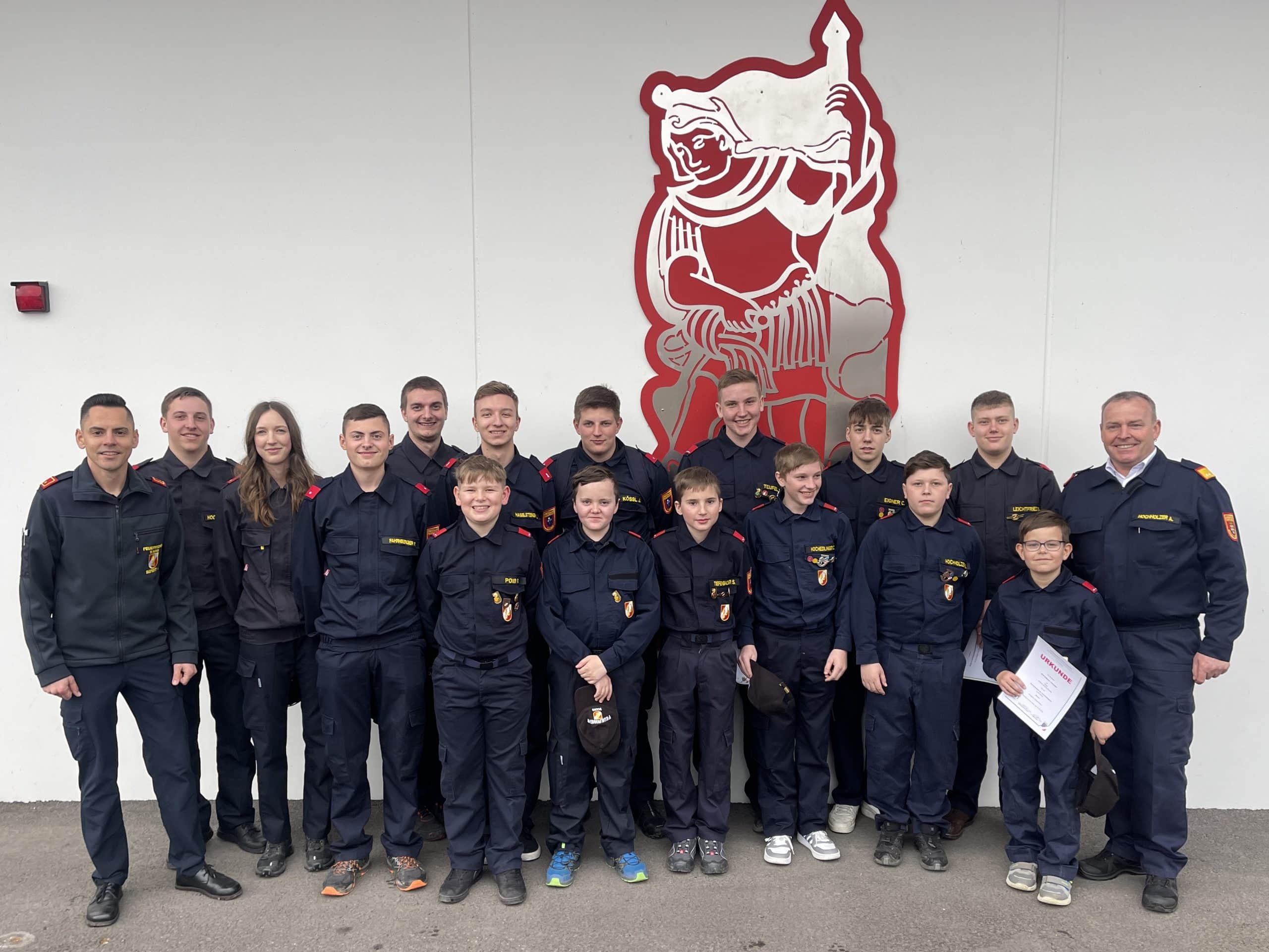 Erfolgreiche Teilnahme am Feuerwehrjugend Wissenstest in Oberndorf