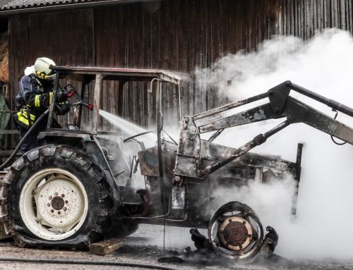 Traktorbrand in Scheibbsbach