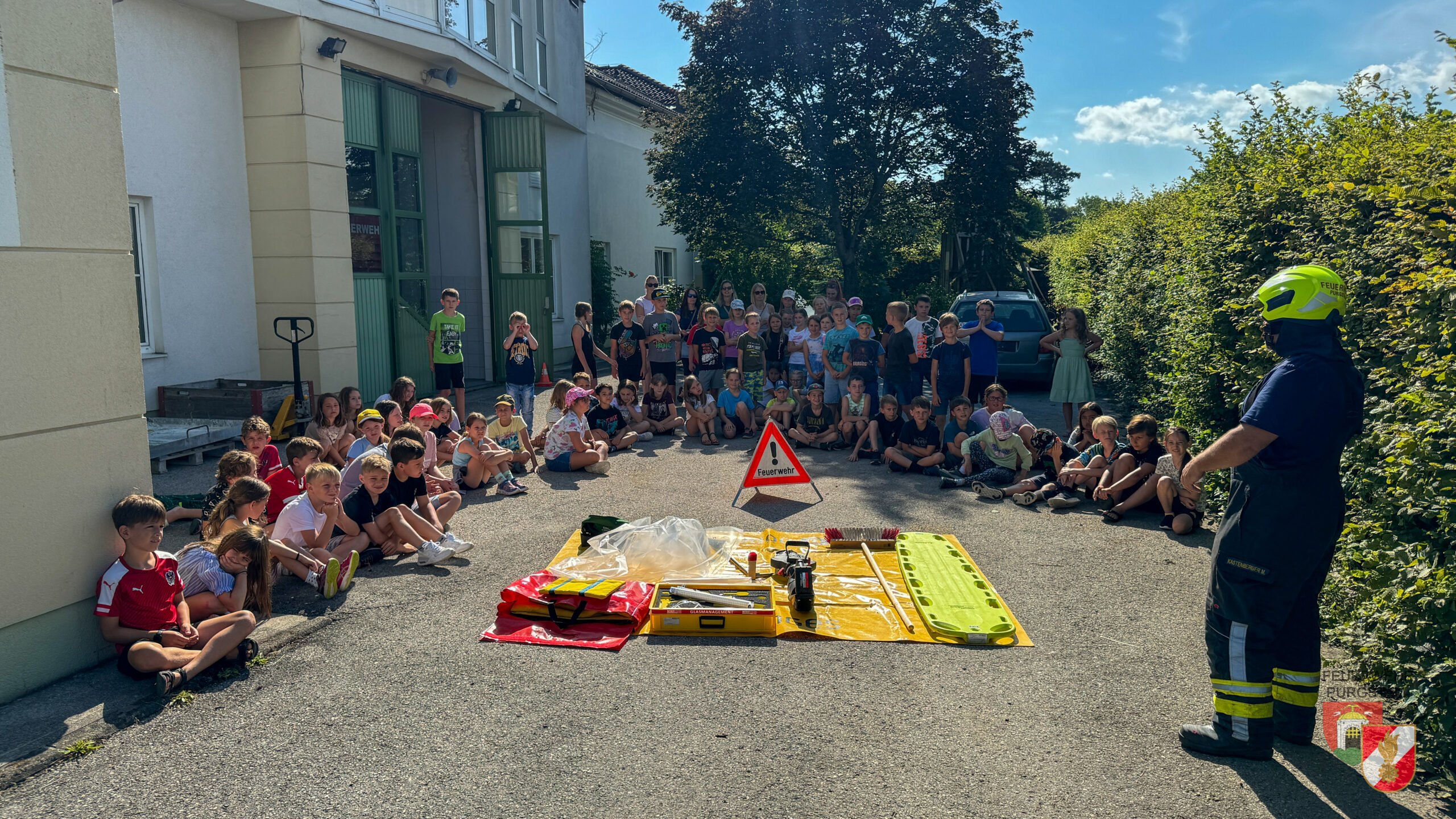 Schüler besuchten die Feuerwehr Purgstall 
