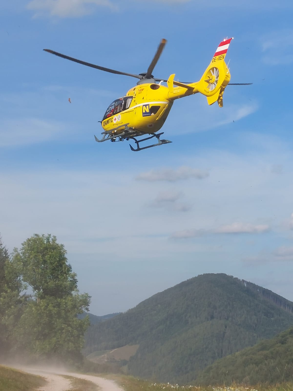 Internistischer Notfall im steilen Gelände