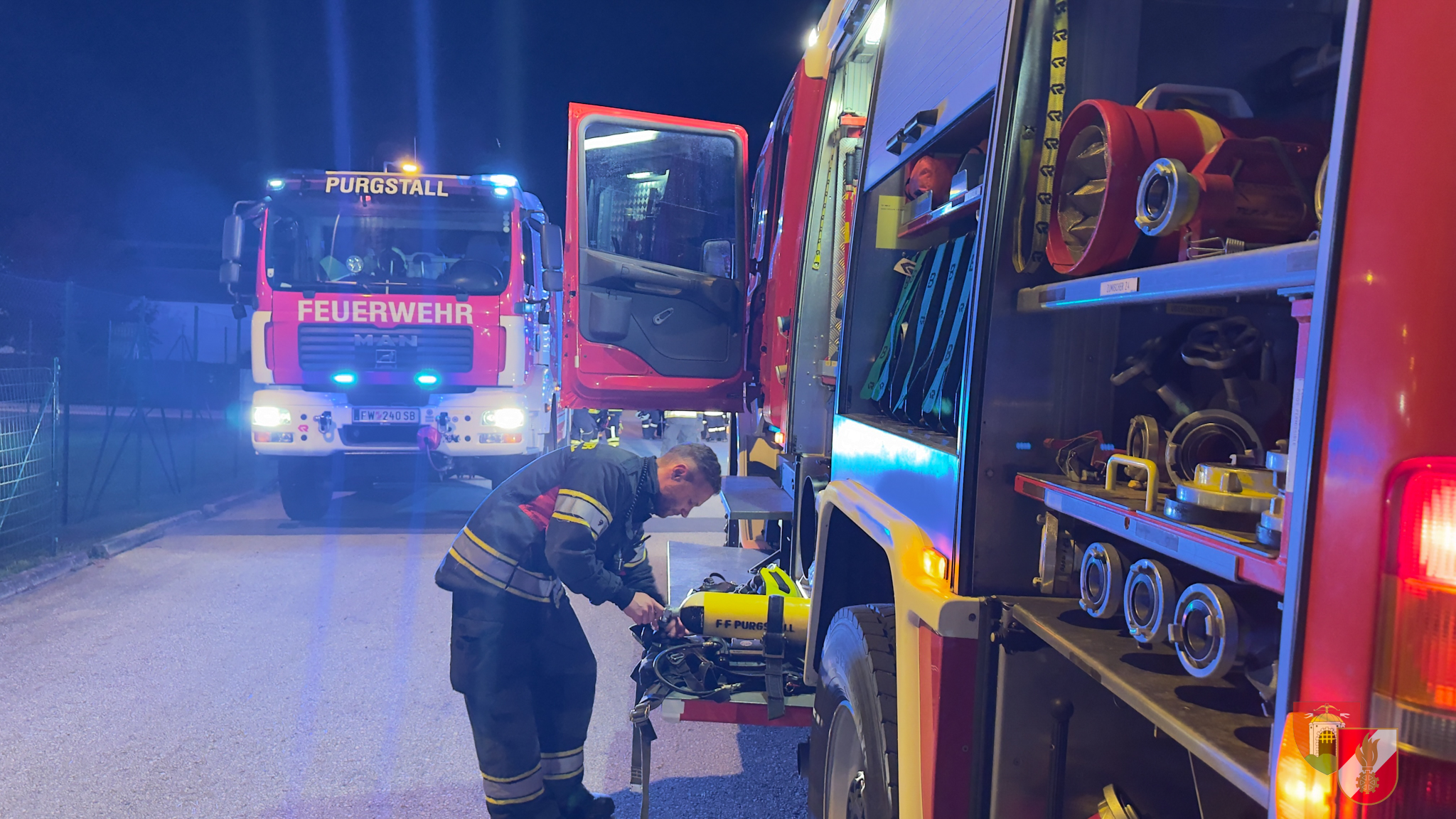 Brandeinsatz in Purgstall