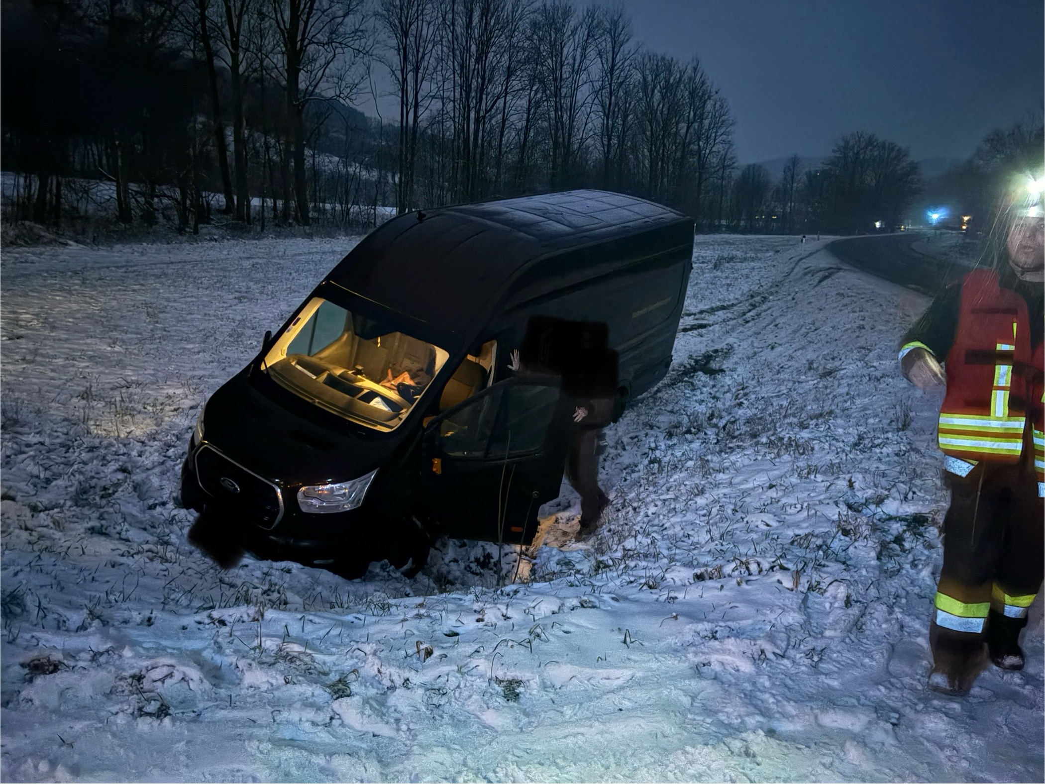 Lieferwagen auf Abwegen