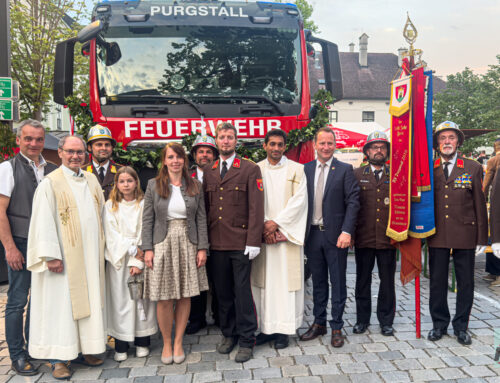 Florianifeier mit Fahrzeugsegnung in Purgstall