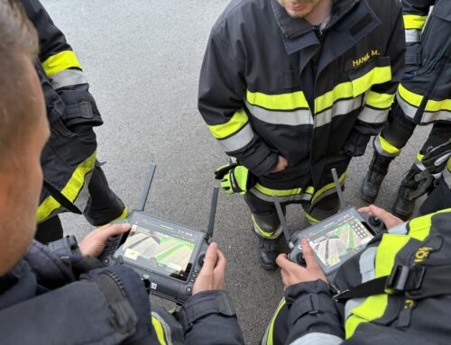 Übung mit der Drohnengruppe (Gruppe 4)