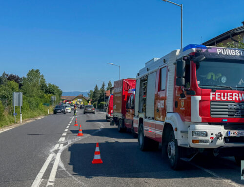 Technischer Einsatz der Feuerwehr Purgstall – Keller auspumpen neben Festvorbereitungen