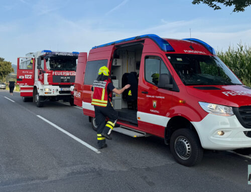 Verkehrsunfall auf der L89 zwischen Purgstall und Zarnsdorf