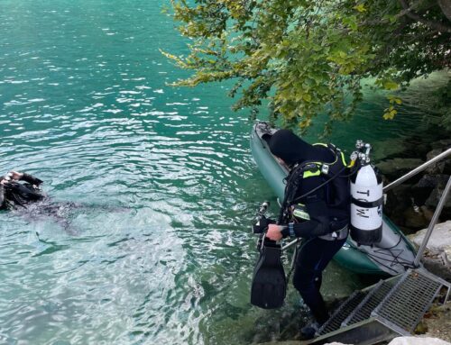 Tauchgang am Attersee