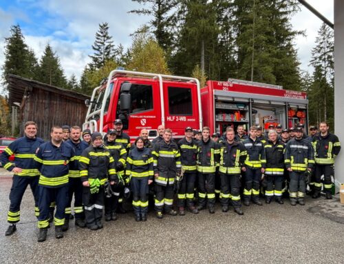 Intensive Ausbildung beim Waldbrandmodul in Lassing
