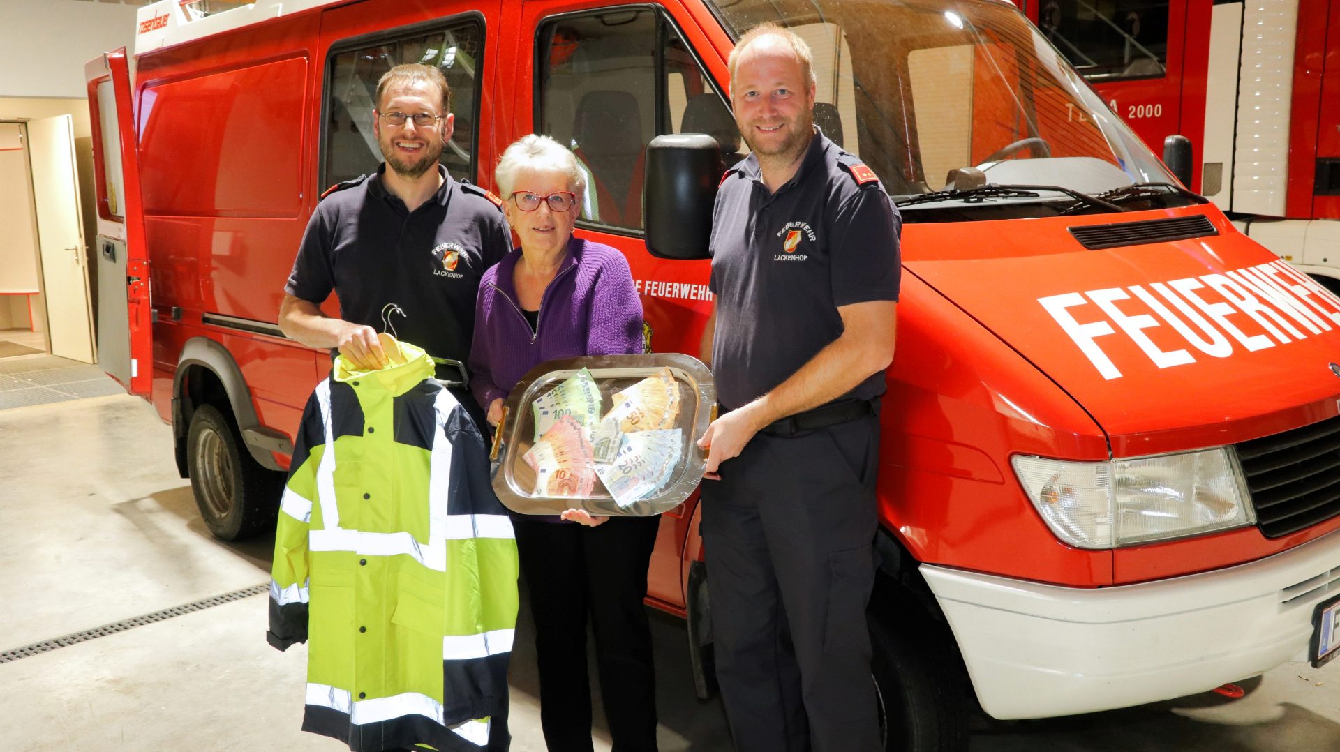 Flohmarktspende an die FF-Lackenhof -Homepage