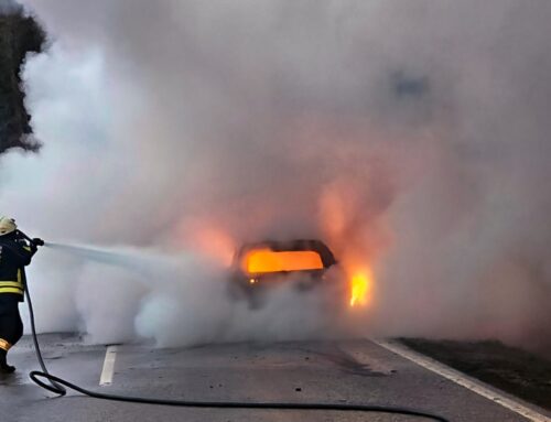 Fahrzeugbrand auf der B71