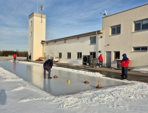 Alle Jahre wieder – Eisstockbahn hinter dem Feuerwehrhaus