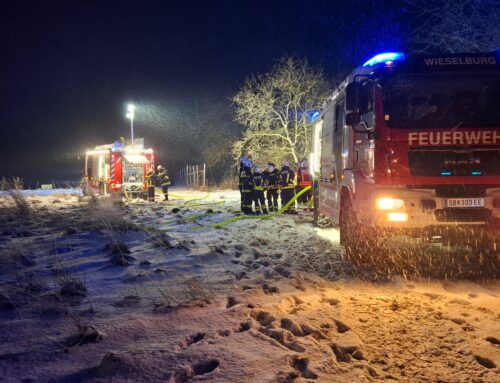 B2 Gebäudebrand – Hühnerstall in Vollbrand