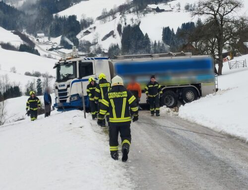 T1- LKW-Bergung im steilen Gelände
