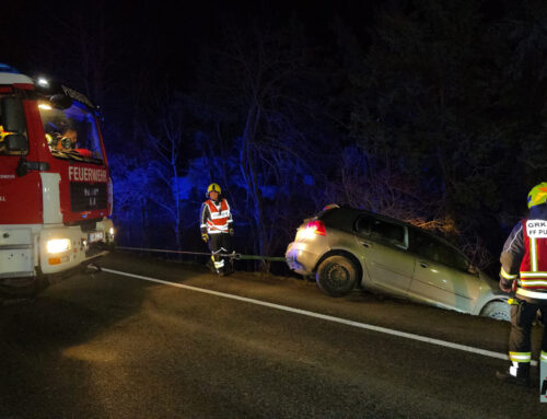 Fahrzeugbergung auf der B25 bei Schauboden 