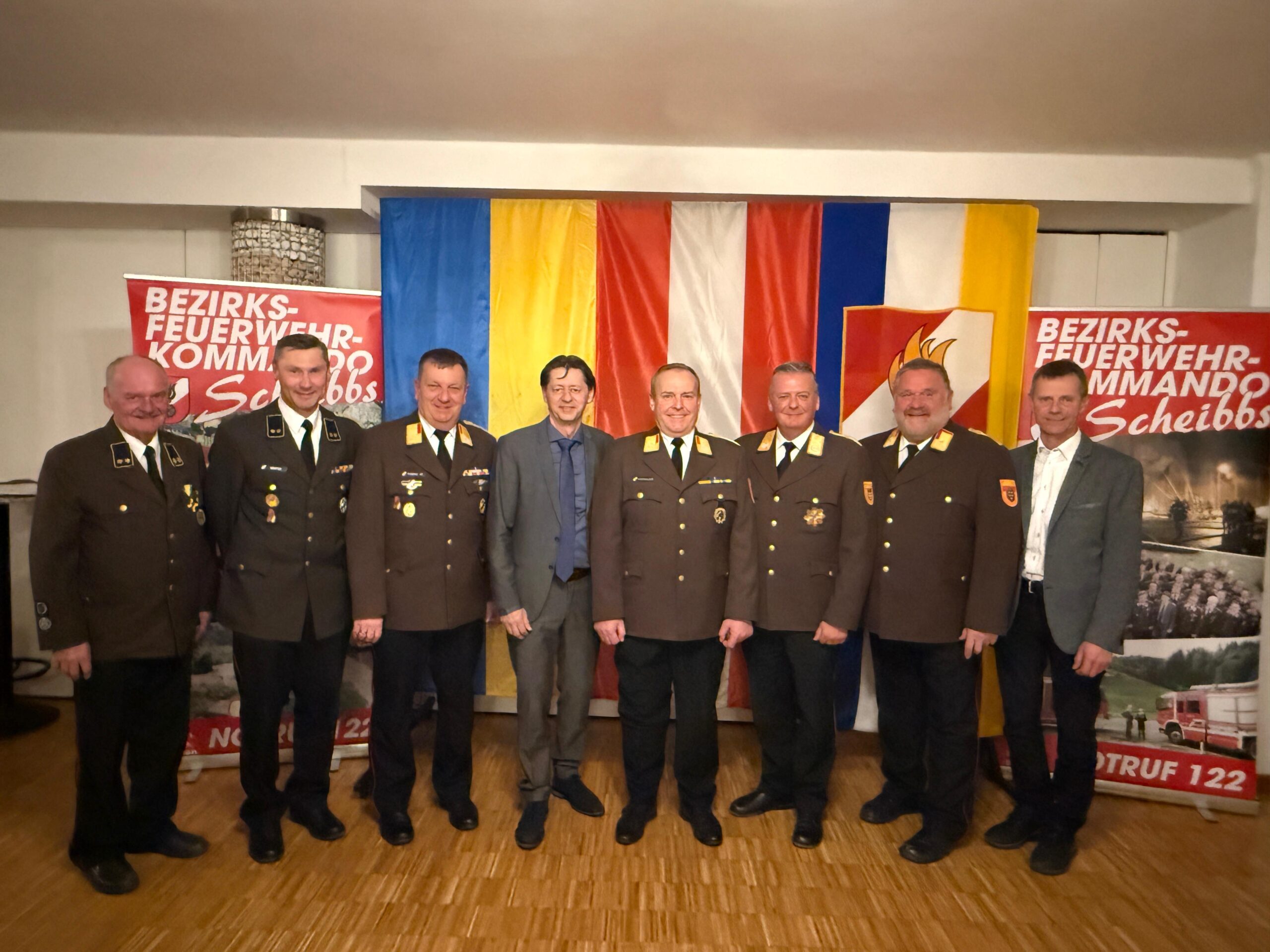 Feierliche Angelobung der neu gewählten Feuerwehrfunktionäre im Bezirk Scheibbs