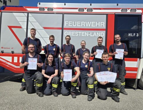 Hervorragende Leistung bei der Ausbildungsprüfung Atemschutz!