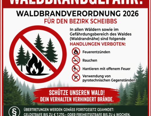 Waldbrandverordnung für den Bezirk Scheibbs