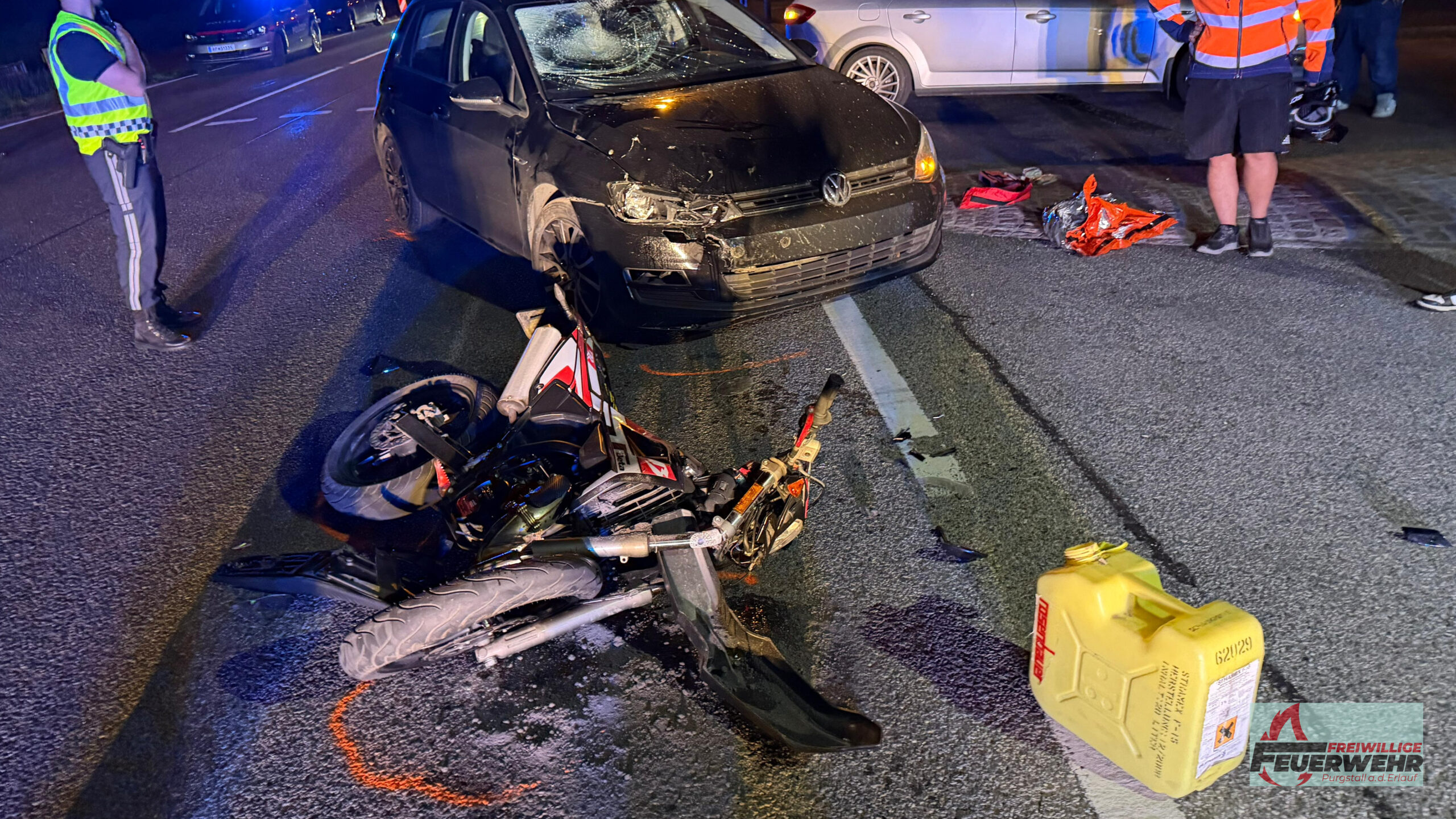 Bergung Kleinfahrzeug auf der B25