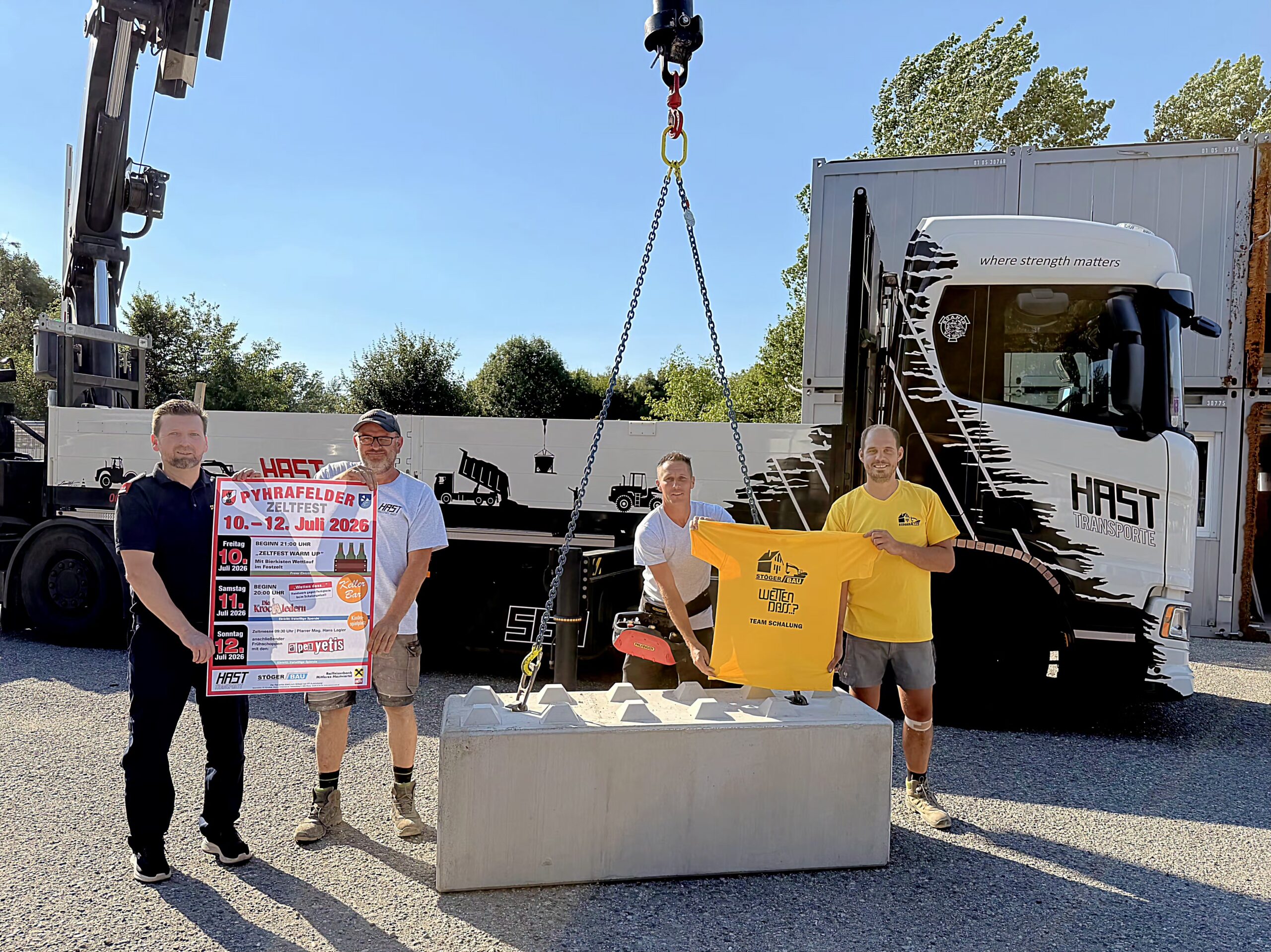 Bierkisten-Wettlauf, Schalungsduell und Frühschoppen: Drei Tage Zeltfest in Pyhrafeld