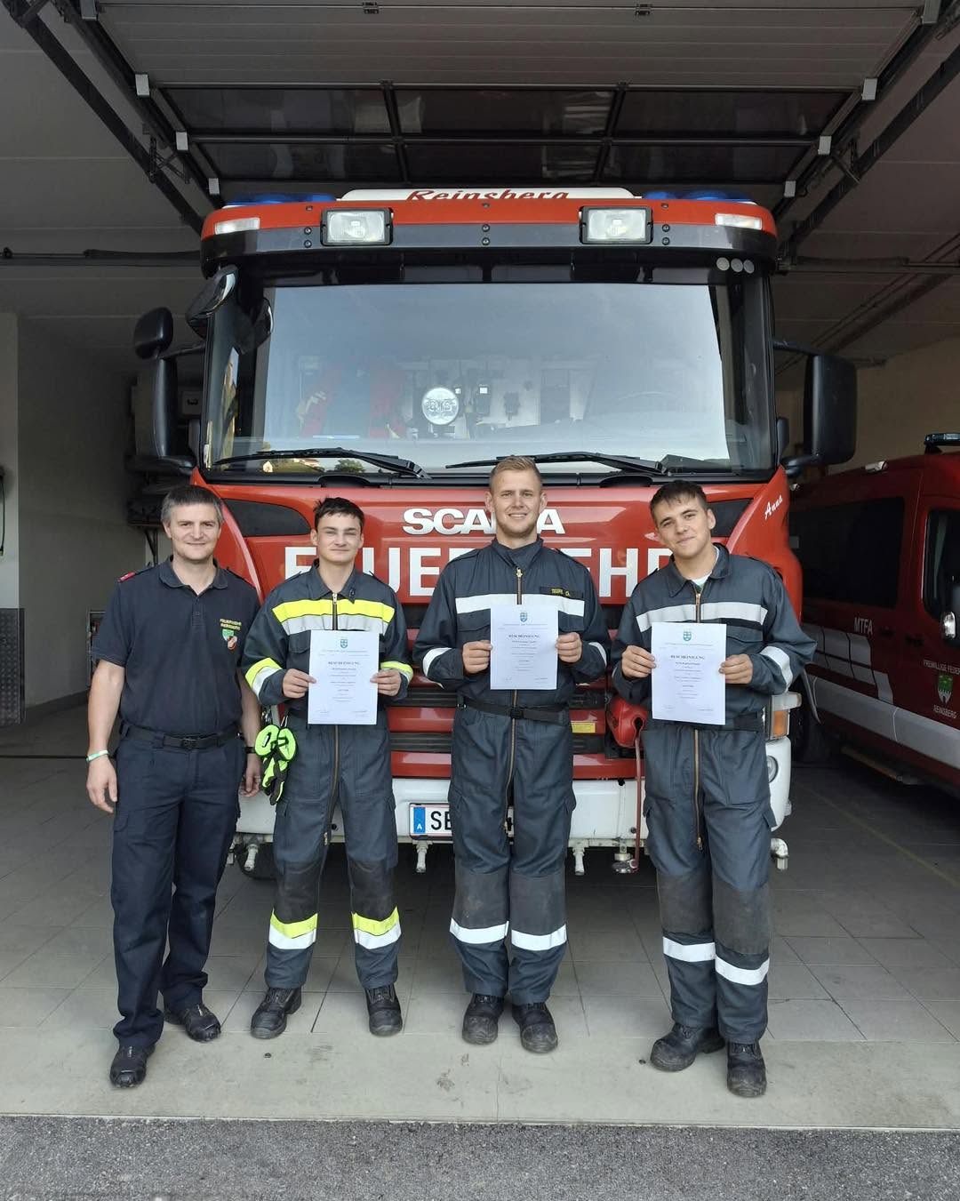 Drei neue Truppmänner für die FF Reinsberg!
