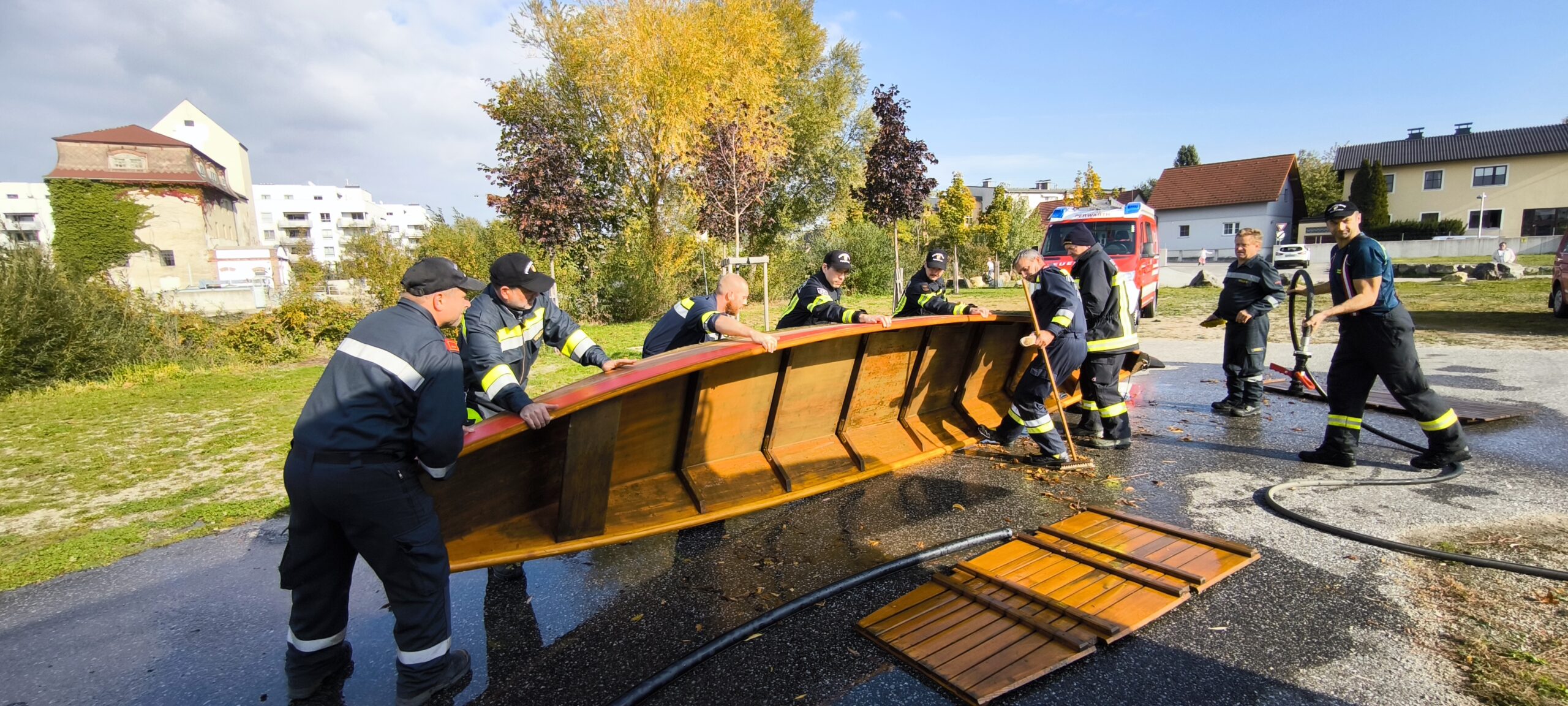 Zillenfahrer beendeten die Saison mit einer besonderen Übung